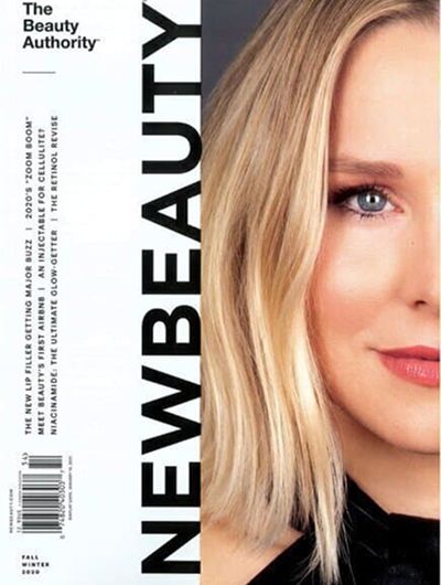 Magazine cover featuring beauty and lifestyle content.