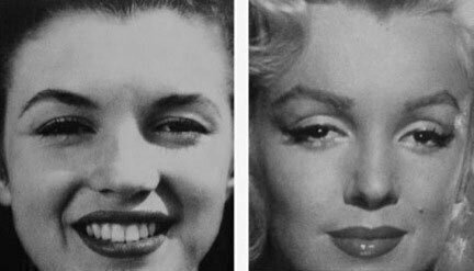 Before and after Marilyn Monroe