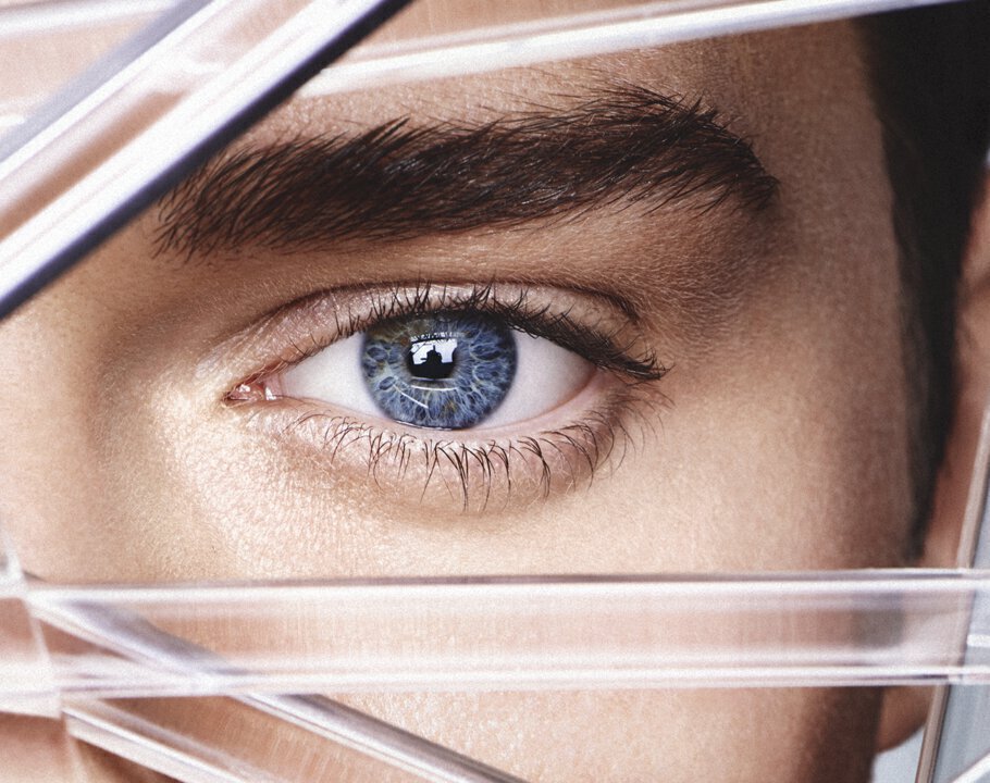 Closeup of a man's eye